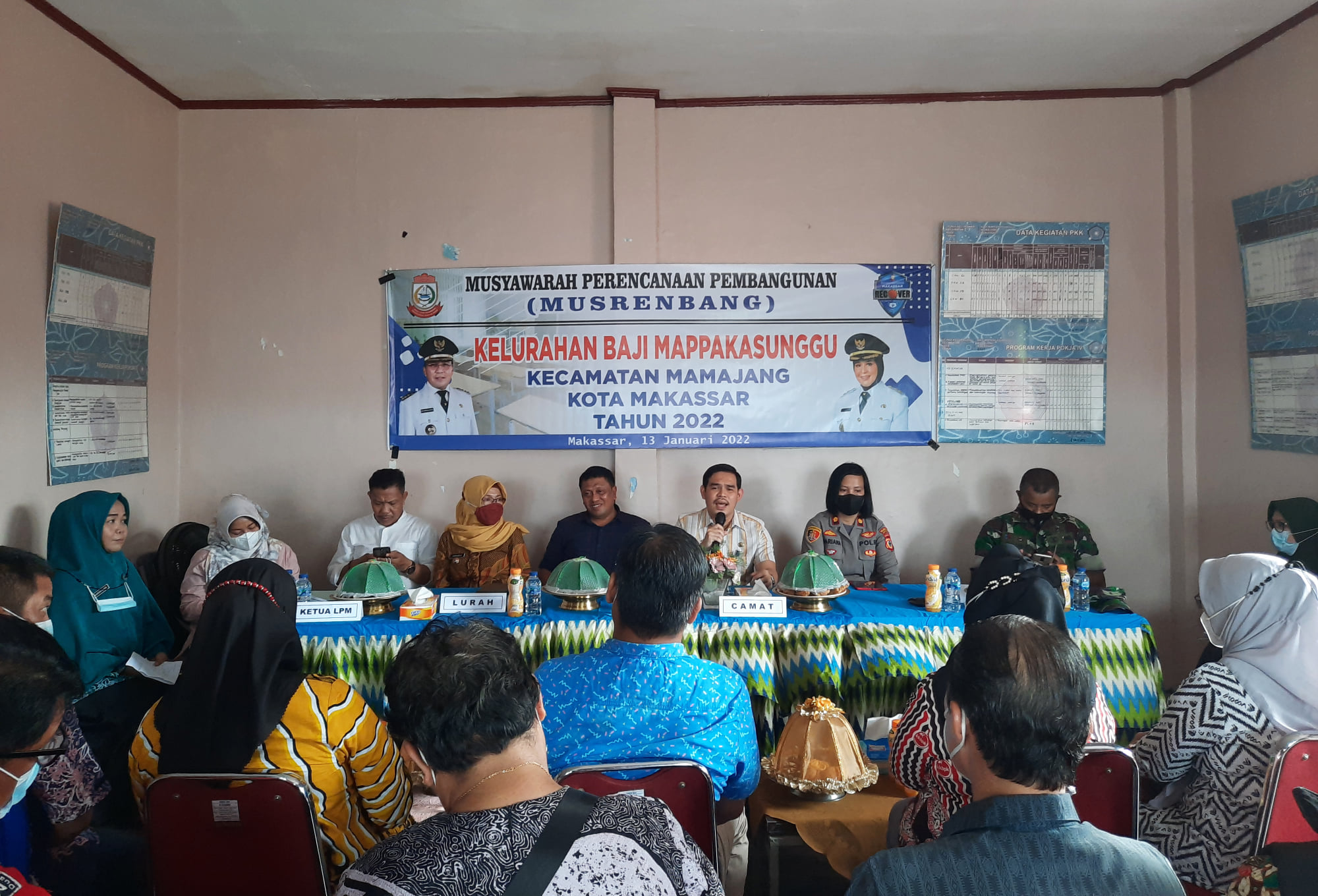 Gambar Plt Camat Mamajang M. Ari Fadli, S.STP membuka kegiatan Musyawarah Perencanaan Pembangunan (MUSRENBANG) Kelurahan Baji Mappakasunggu
