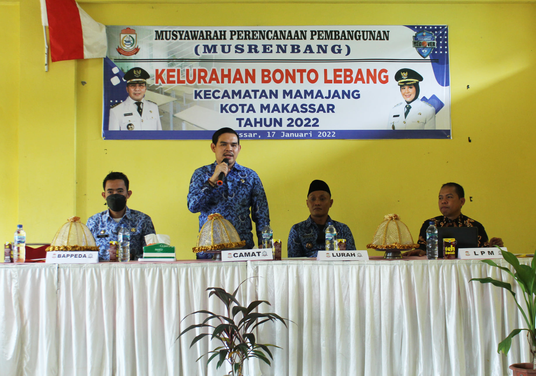 Gambar Plt Camat Mamajang M. Ari Fadli, S.STP membuka Kegiatan Musyawarah Perencanaan Pembangunan (MUSRENBANG) Tingkat Kelurahan di Kelurahan Bontolebang