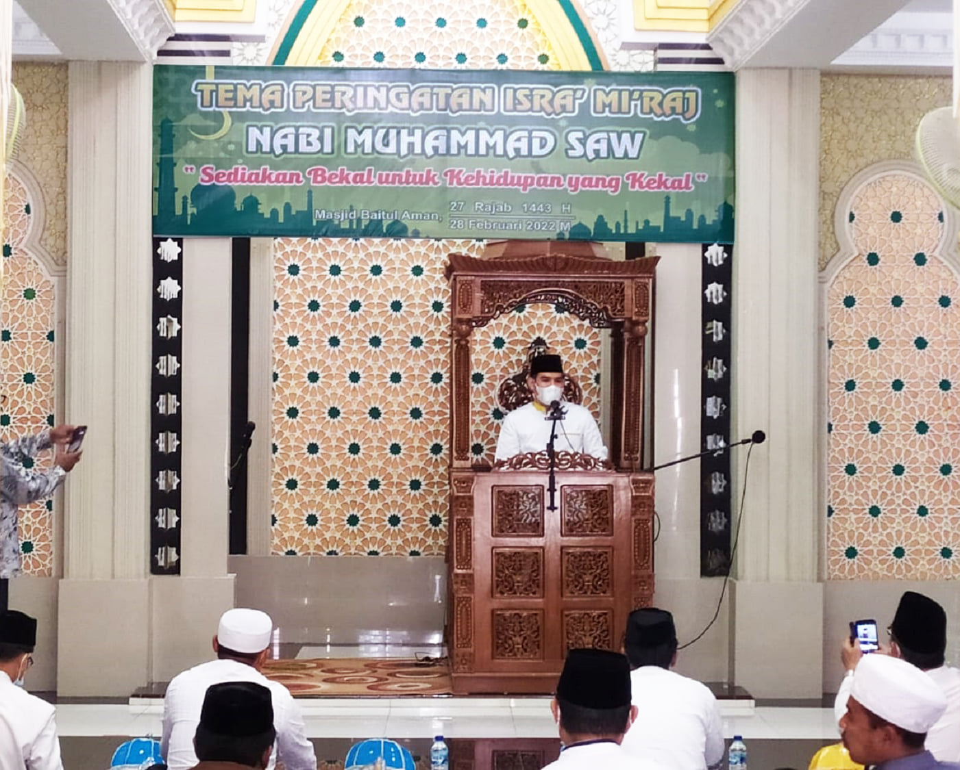 Gambar Plt Camat Mamajang M. Ari Fadli, S.STP hadiri Peringatan Isra Mi'raj Nabi Muhammad SAW
