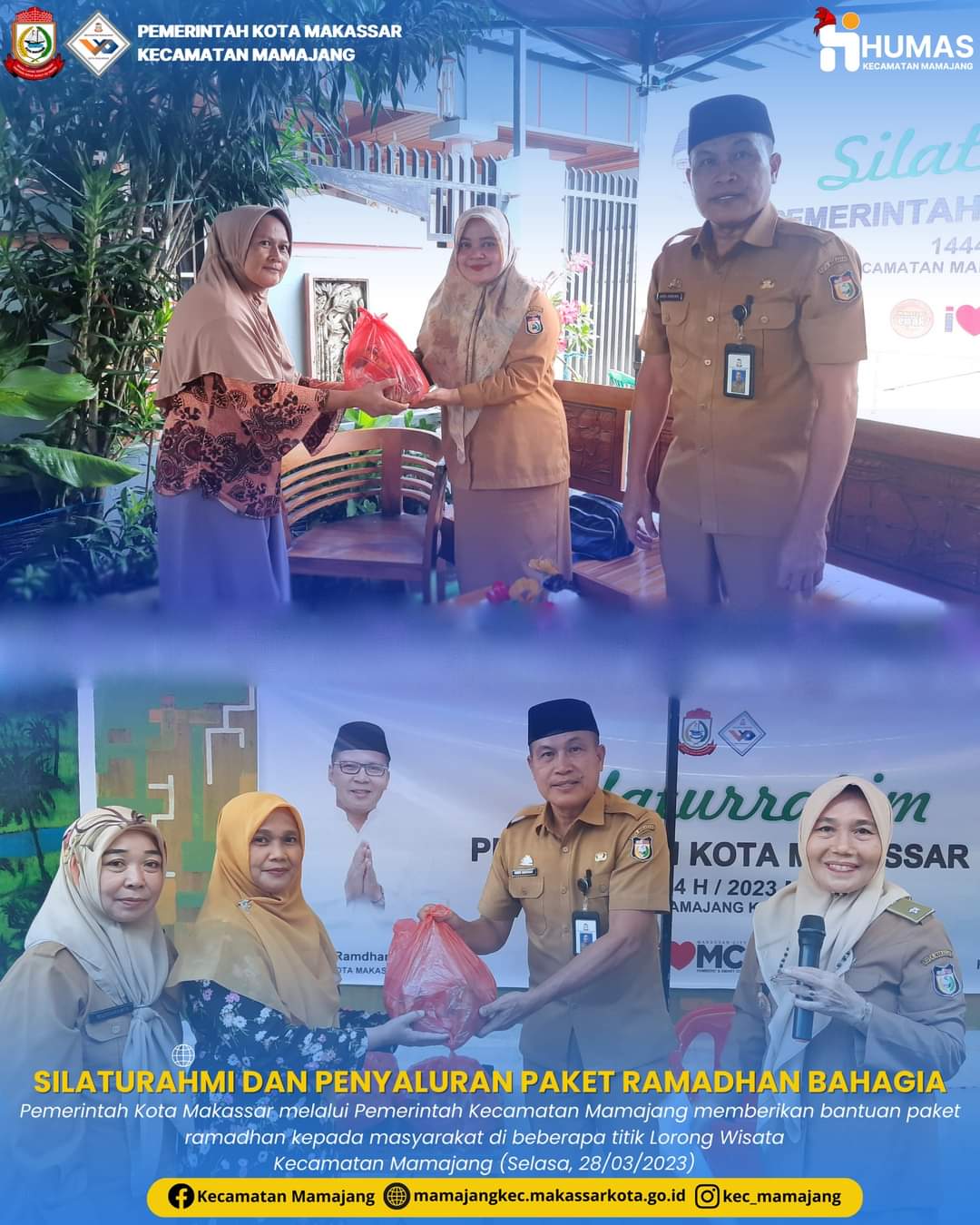 Gambar Pemerintah Kota Makassar Melalui Pemerintah Kecamatan Mamajang Gelar Silaturahmi Dan Penyaluran Paket Ramadhan Bahagia