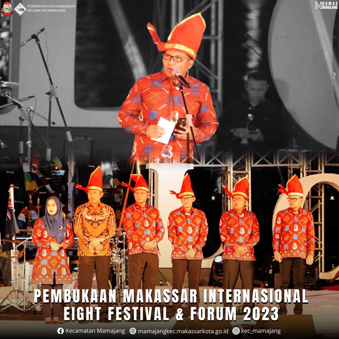 Gambar Camat Mamajang M. Ari Fadli S.STP Menghadiri Opening Ceremony Makassar Internasional Eight Festival & Forum (F8) 2023
