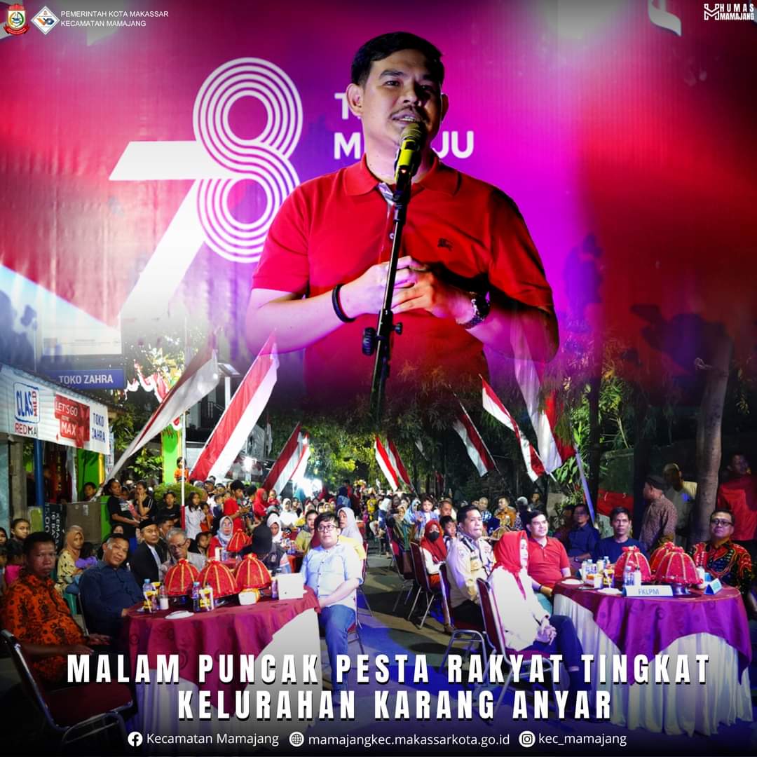 Gambar Camat Mamajang M. Ari Fadli S.STP Menghadiri Malam Puncak Pesta Rakyat Tingkat Kelurahan Karang Anyar