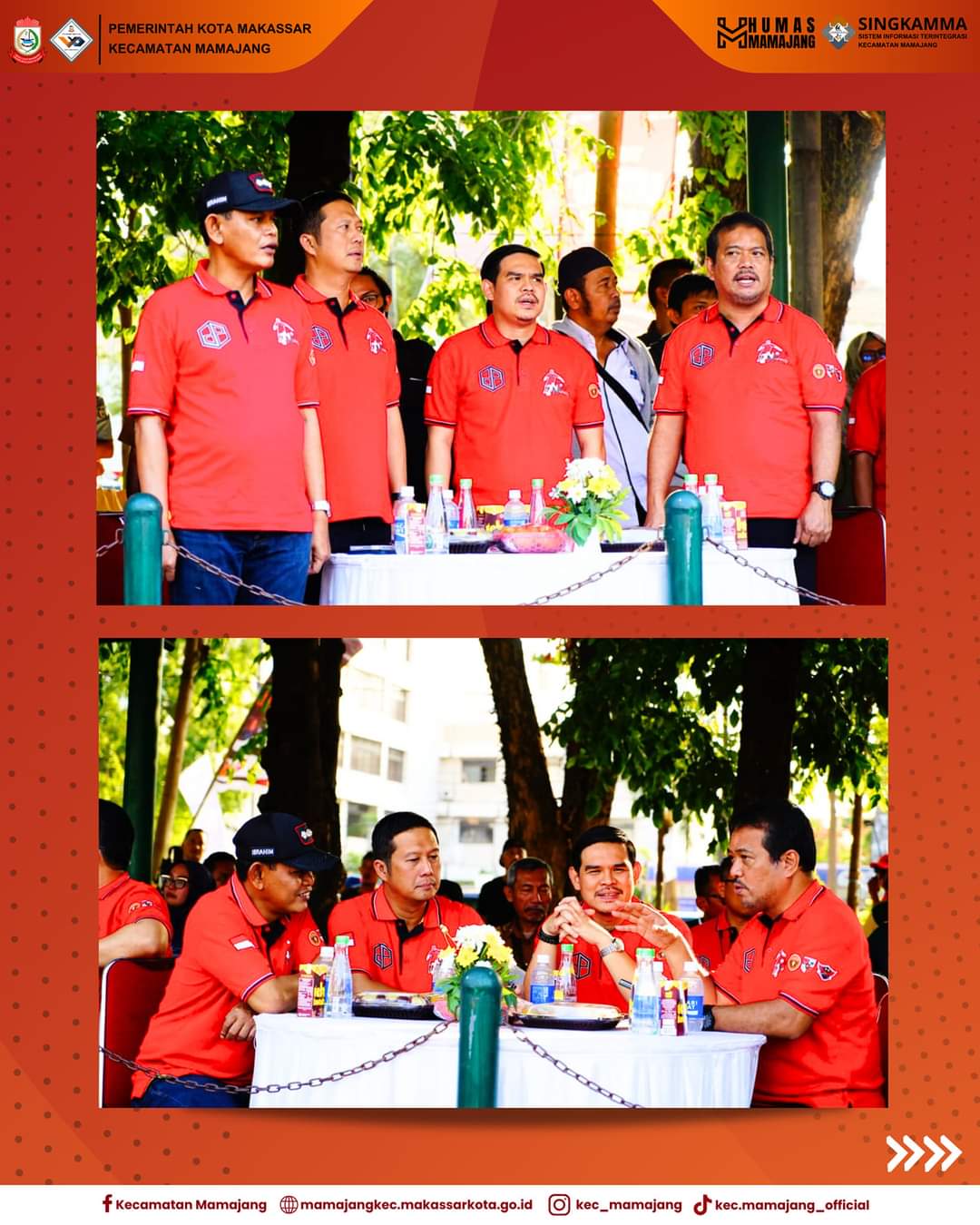 Gambar Camat Mamajang M. Ari Fadli S.STP Menghadiri Pembukaan Turnamen Sepakbola Walikota Cup VI Makassar 2023