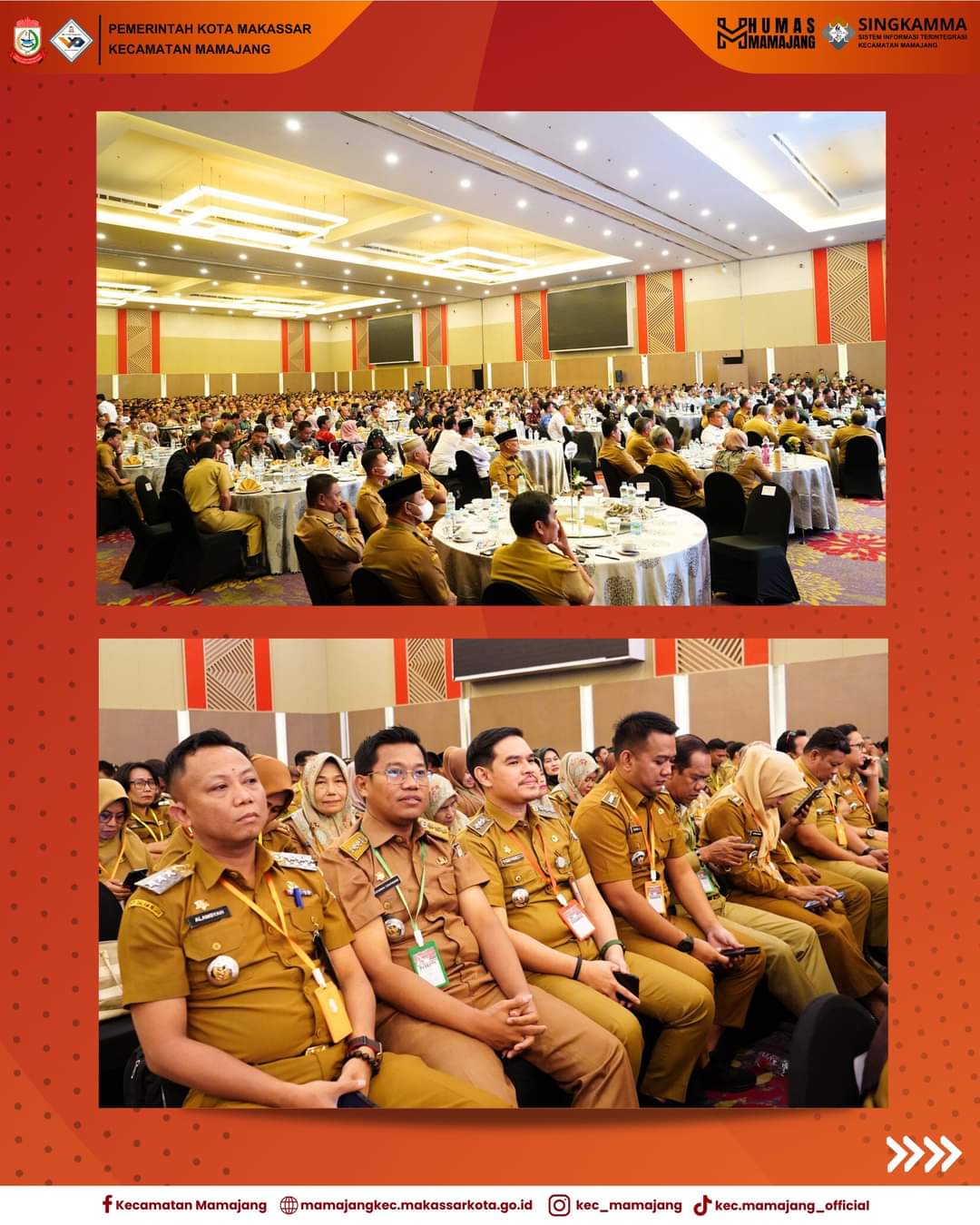 Gambar Camat Mamajang M. Ari Fadli S.STP Menghadiri Rapat Koordinasi Forkopimda Se-Sulawesi Selatan